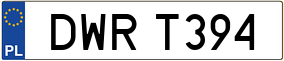 Trailer License Plate